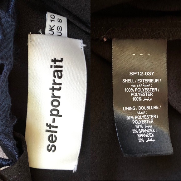 Self Portrait Star Lace Tiered High Neck Dress - Picture 7 of 8